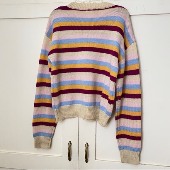 Tularosa Sunburst Stripe Kokomo Crewneck Sweater Small - Picture 6 of 8